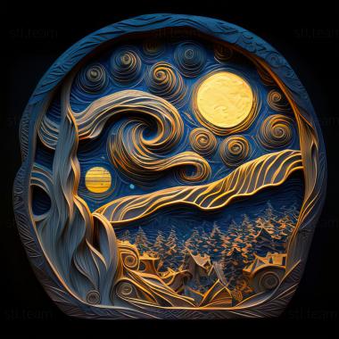 3D model st starry night (STL)